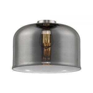 NEW Innovations Lighting Franklin Restoration XL Bell Smoke Glass Light Shade